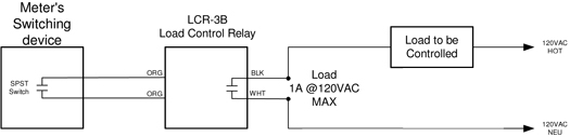 LCR-3B Auxiliary Load Control Relay Diagram